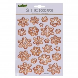 Autocollants POP UP flocons 25 × 14,5 cm Noël