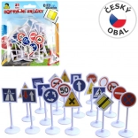 Panneaux de signalisation sur carte 21 pcs