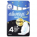 Always Classic Night Maxi serviettes hygiéniques nuit 6 pcs