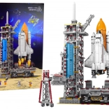 Jeu de construction Station spatiale avec fusée et satellites