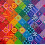 Puzzle Arc-en-ciel patchwork 1000 pièces