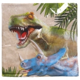 Serviettes de fête motif dinosaures 33 × 33 cm, 20 pcs