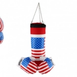 Ensemble de boxe pour enfants avec motif de drapeau américain