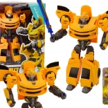 Auto Robot 2-en-1 voiture de sport transformable jaune