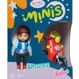 BABY born Minis set avec scooter et poupée Simon, 7 cm