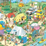 Puzzle Camping en forêt - Jan van Haasteren 1000 pièces