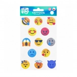 tatouages temporaires émoticônes pour enfants
