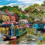 Puzzle Gibsons Détente au bord de la rivière 1000 pièces