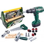 Grande boîte à outils pour enfants Woopie avec perceuse, 15 éléments