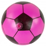 Grand ballon en caoutchouc rose et noir 23 cm, léger