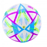 Balle en caoutchouc violette avec motifs voyants 24 cm