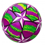 Balle en caoutchouc violette avec étoiles lumineuses 24 cm