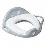 Réducteur de toilette enfant souple Hiboux, gris