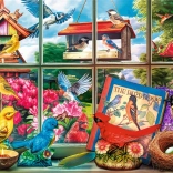 Puzzle Trefl Tea Time : Le monde des oiseaux 1000 pièces