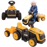 Tracteur électrique pour enfants EVO JCB avec remorque