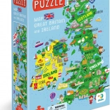 Puzzle carte de la Grande-Bretagne et de l’Irlande du Nord 100 pièces DODO