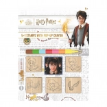 set de tampons avec crayon cire Harry Potter 5+1