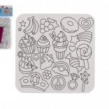 Set créatif de magie avec images scintillantes en feuille