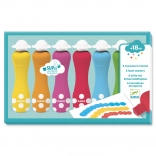 Djeco peintures moussantes avec applicateur éponge pour enfants