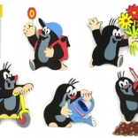 Décoration en mousse Krtek et gâteau