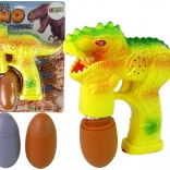 Bublifuk dinosaure avec œufs pour liquide – jaune