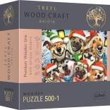 Puzzle en bois Chiens de Noël 501 pièces