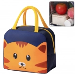 Sac isotherme avec motif chat bleu 23 cm