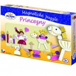 Detoa puzzle magnétique en bois Princesses, 45 pièces