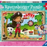 Puzzle 2×24 GABIN KOČIČÍ DOMEK – RAVENSBURGER