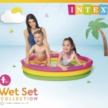 Intex piscine gonflable pour enfants 147 × 33 cm à trois anneaux