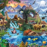 Schmidt puzzle Panorama du monde des animaux 1500 pièces