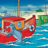 Puzzle en bois phoques heureux