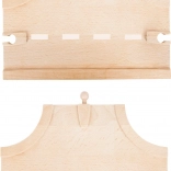 Small foot piste en bois – carrefour en T