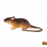 Figurine en plastique souris domestique 7 cm en sachet