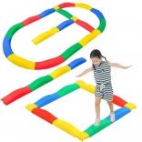 Parcours d'équilibre sensoriel 16 plaques avec patins antidérapants