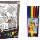 Puzzle à colorier 500 pièces Poissons de l’océan