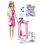 Poupée Barbie scientifique avec ensemble de laboratoire