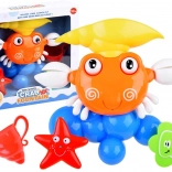 Jouet de bain aquatique – crabe avec fontaine à ventouses