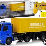Grand camion R/C Mercedes Arocs Blue 1:20 Conteneur 58 cm de long