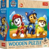 Puzzle en bois 24 pièces Pat'Patrouille