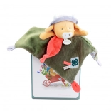 Doudou Coffret cadeau Peluche câline Vache Aneth 27 cm