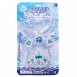 Set de bijoux pour enfants avec couronne, collier et boucles d’oreilles