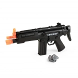 Fusil-mitrailleur en plastique de police avec son