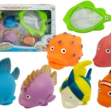Ensemble de poissons en caoutchouc pour le bain
