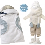 Vêtements pour poupée NEW BORN 40–42 cm – set 6 pièces avec matelas de transport