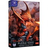 TREFL puzzle Premium Plus fantasy : dragon de feu 1000 pièces