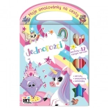 Livre de coloriage de voyage Licorne