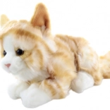 Chat en peluche allongé éco-responsable