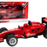 Voiture de course rouge 1:12 avec sons et lumières