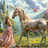 Puzzle Fée, Licorne et Papillons 500 pièces
